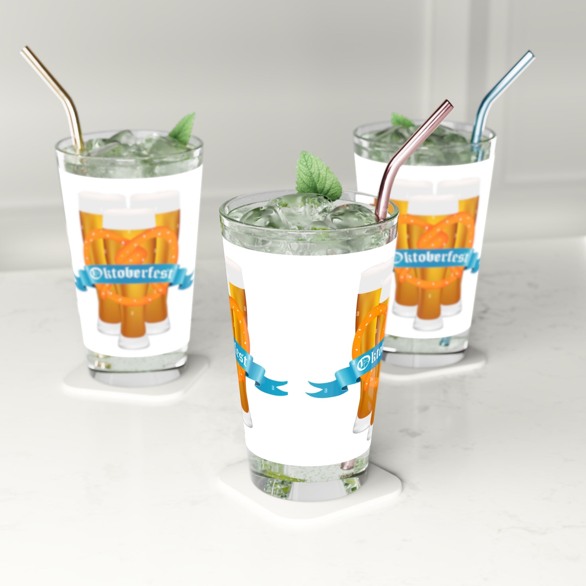 Oktoberfest- Pint Glass, 16oz - Creations by Chris and Carlos